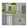 Poulailler acier galvanisé 110x201 cm avec nichoir – 5