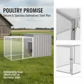 Poulailler acier galvanisé 200x91 cm antirouille – 2