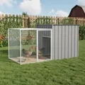 Poulailler acier galvanisé 200x91 cm antirouille – Couleur army green