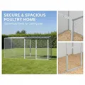 Poulailler acier galvanisé 203x98 cm avec toit – 2
