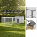 Poulailler acier galvanisé 300x91 cm facile à nettoyer – 2