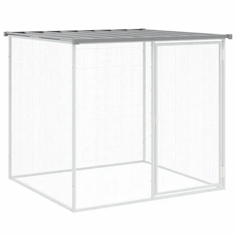 Poulailler acier galvanisé toit 103 x 98 x 90 cm