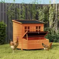 Poulailler avec nichoir 3 à 4 poules bois sapin 100 cm – 3