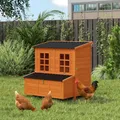 Poulailler avec nichoir 3 à 4 poules bois sapin 100 cm – 4