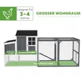 Poulailler bois 1,9 m² avec 3 nichoirs – 4