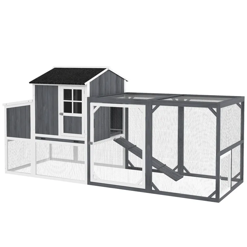 Poulailler bois 1,9 m² avec 3 nichoirs