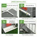 Poulailler bois 300x66 cm avec enclos nidification – 6
