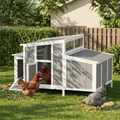 Poulailler bois avec nichoir 145 cm toit étanche verrouillable – 2