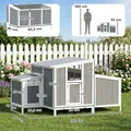 Poulailler bois avec nichoir 145 cm toit étanche verrouillable – 3