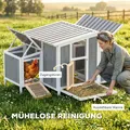 Poulailler bois avec nichoir 145 cm toit étanche verrouillable – 6