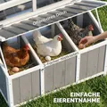 Poulailler bois avec nichoir 145 cm toit étanche verrouillable – 7