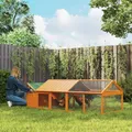 Poulailler bois avec nichoir 4 à 8 poules toit ouvrant – 2