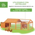 Poulailler bois avec nichoir 4 à 8 poules toit ouvrant – 4