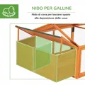 Poulailler bois avec nichoir 4 à 8 poules toit ouvrant – 5