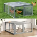 Poulailler bois pliable gris ventilé gain de place – 2