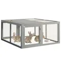 Poulailler bois pliable gris ventilé gain de place – 3