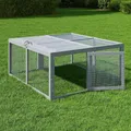 Poulailler bois pliable gris ventilé gain de place – 4