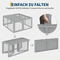 Poulailler bois pliable gris ventilé gain de place – 6