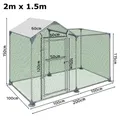 Poulailler et enclos extérieur avec toit PE résistant – 2