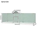 Poulailler et enclos extérieur avec toit PE résistant – 5