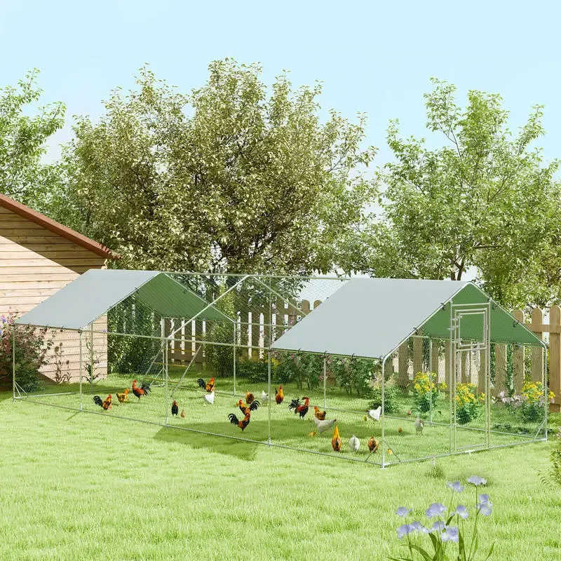 Poulailler extérieur 24 à 30 poules avec bâche