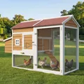 Poulailler extérieur 4 poules avec nichoir et tiroir – 2