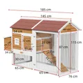 Poulailler extérieur 4 poules avec nichoir et tiroir – 6