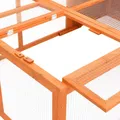 Poulailler extérieur en bois avec enclos pour lapins – 5