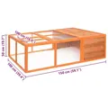 Poulailler extérieur en bois avec enclos pour lapins – 7