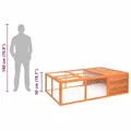 Poulailler extérieur en bois avec enclos pour lapins – 8
