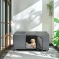 Poulailler métal 117x56 cm avec roues – 2