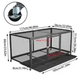 Poulailler métal 117x56 cm avec roues – 4