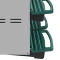 Poulailler métal 6 compartiments sur pied ou mural vert – 7