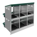 Poulailler métal 6 compartiments sur pied ou mural vert – 8