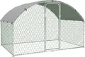 Poulailler métal galvanisé 9,8x6,5 pieds avec couverture anti-UV – Couleur 9.8x6.5x6.5ft
