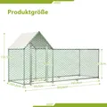 Poulailler métallique avec toit et porte verrouillable – 3