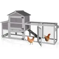 Poulailler mobile bois 80 pouces avec roues plateau amovible – 1