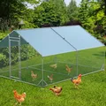 Poulailler XXL acier galvanisé avec couverture – 1