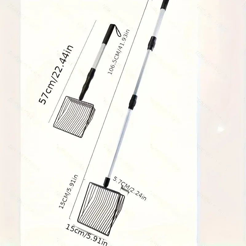 Râteau de poulailler rétractable pour nettoyage