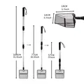 Râteau extensible pour litière de poulailler et chat – Couleur Black