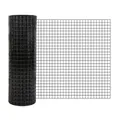 Rouleau de grillage PVC galvanisé pour jardin et poulailler – Couleur Black