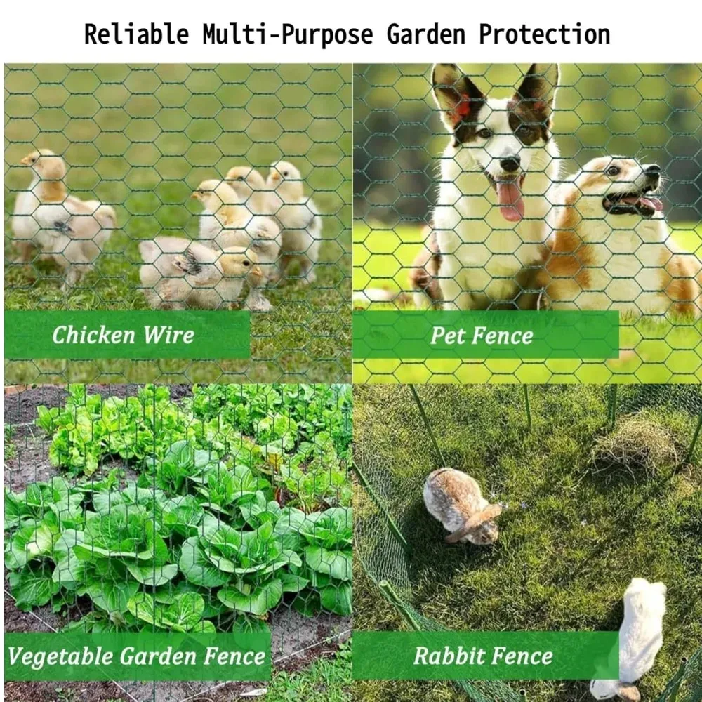 Rouleau de grillage robuste pour élevage de volailles et jardin