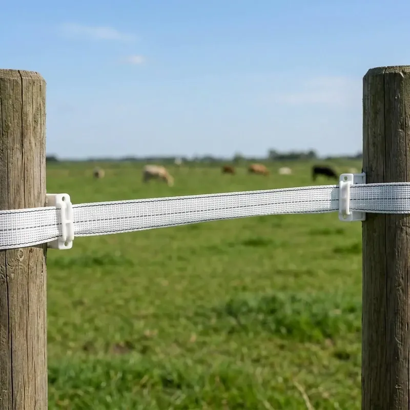 Ruban de clôture électrique 150 m pour bétail et agriculture