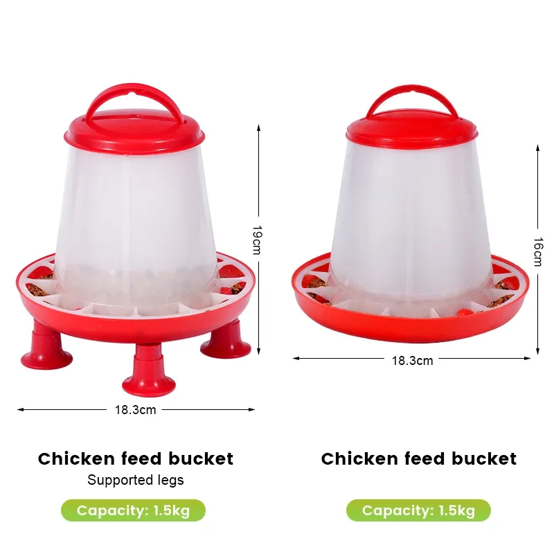 Seau d'alimentation pour volailles 1,5 kg automatique