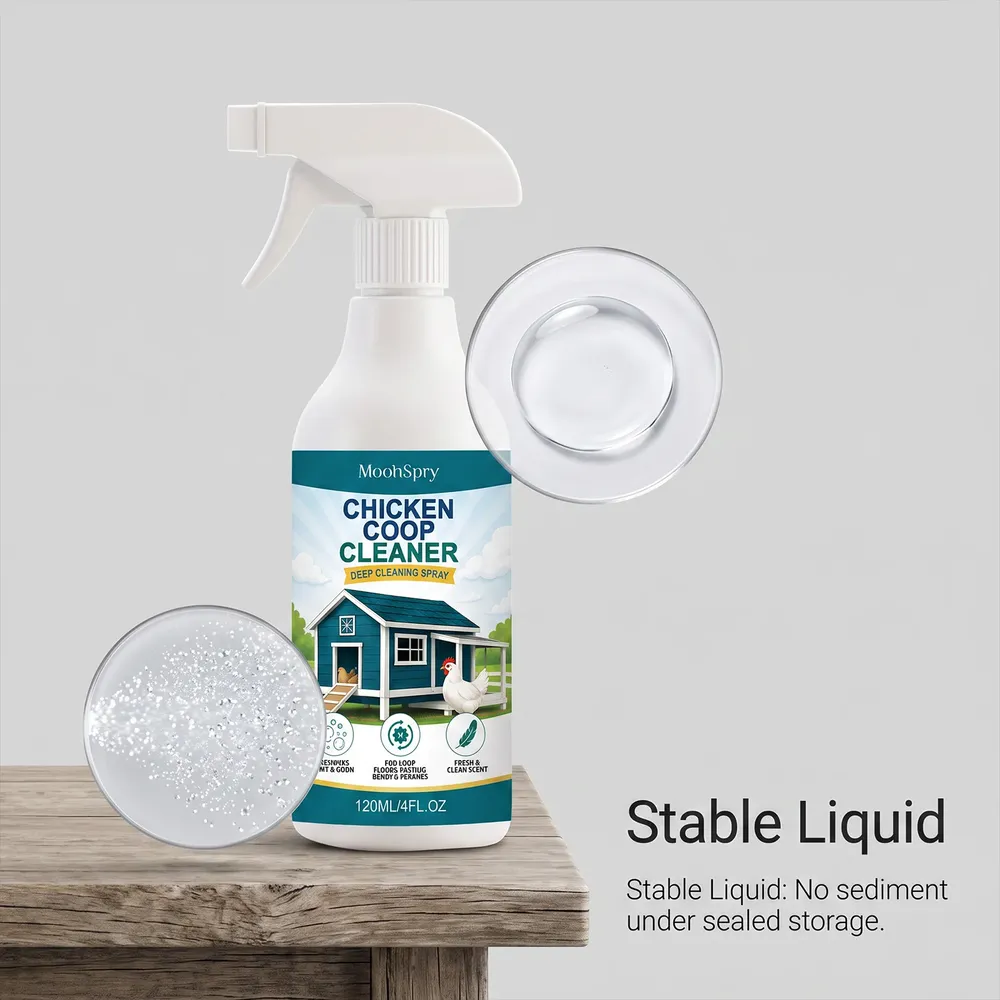 Spray nettoyant et désodorisant pour poulailler volailles