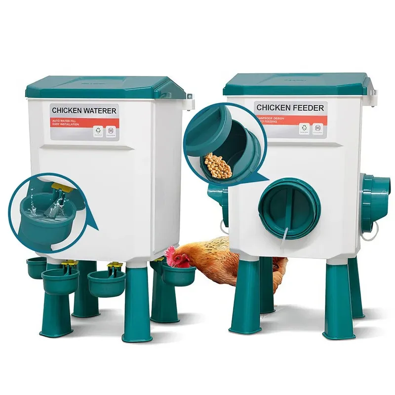 Système automatique alimentation et abreuvoir surélevé
