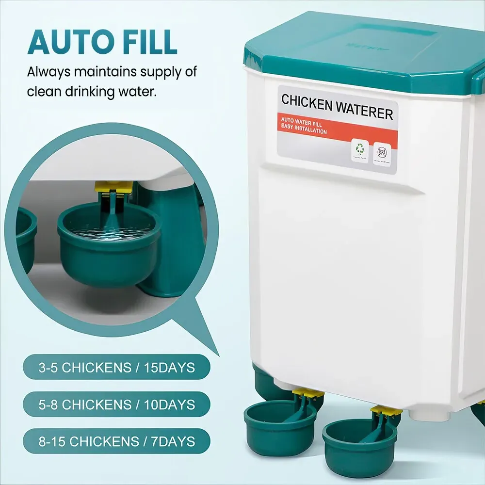 Système automatique alimentation et abreuvoir surélevé