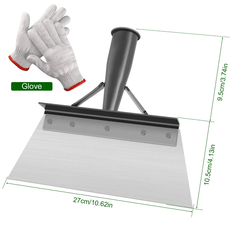 Tête de pelle de nettoyage 25 à 30 cm pour jardin et poulailler