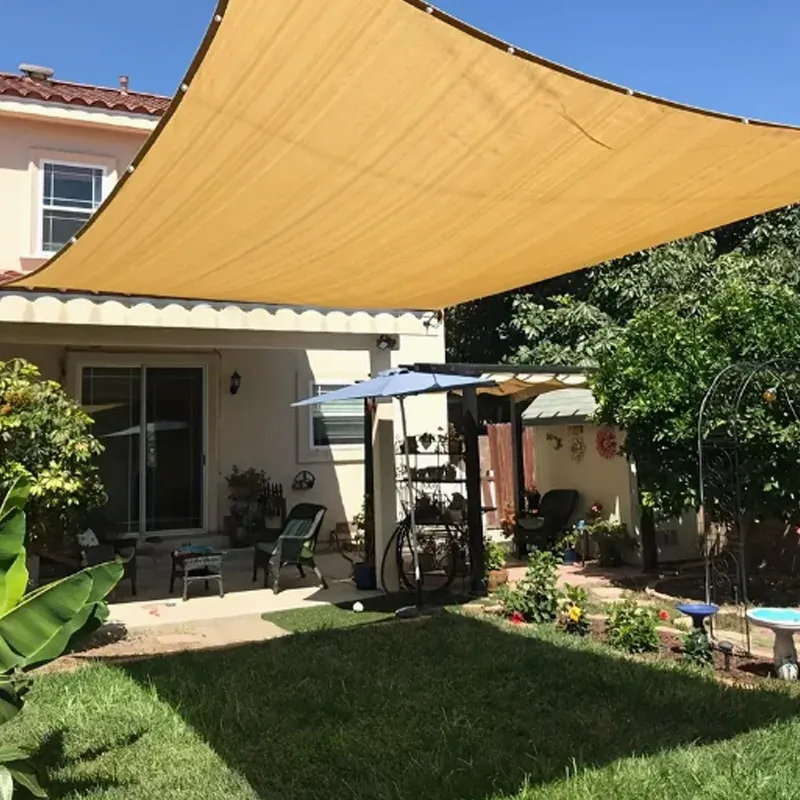 Toile d'ombrage maille 2x2 à 2x8m protection solaire