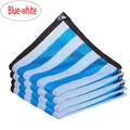 Toile d'ombrage maille 2x2 à 2x8m protection solaire – Couleur Blue White